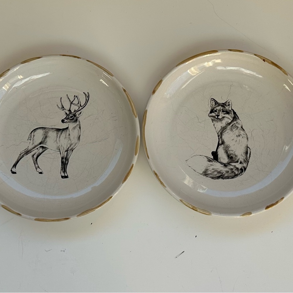 Animal Print Ceramic Plates